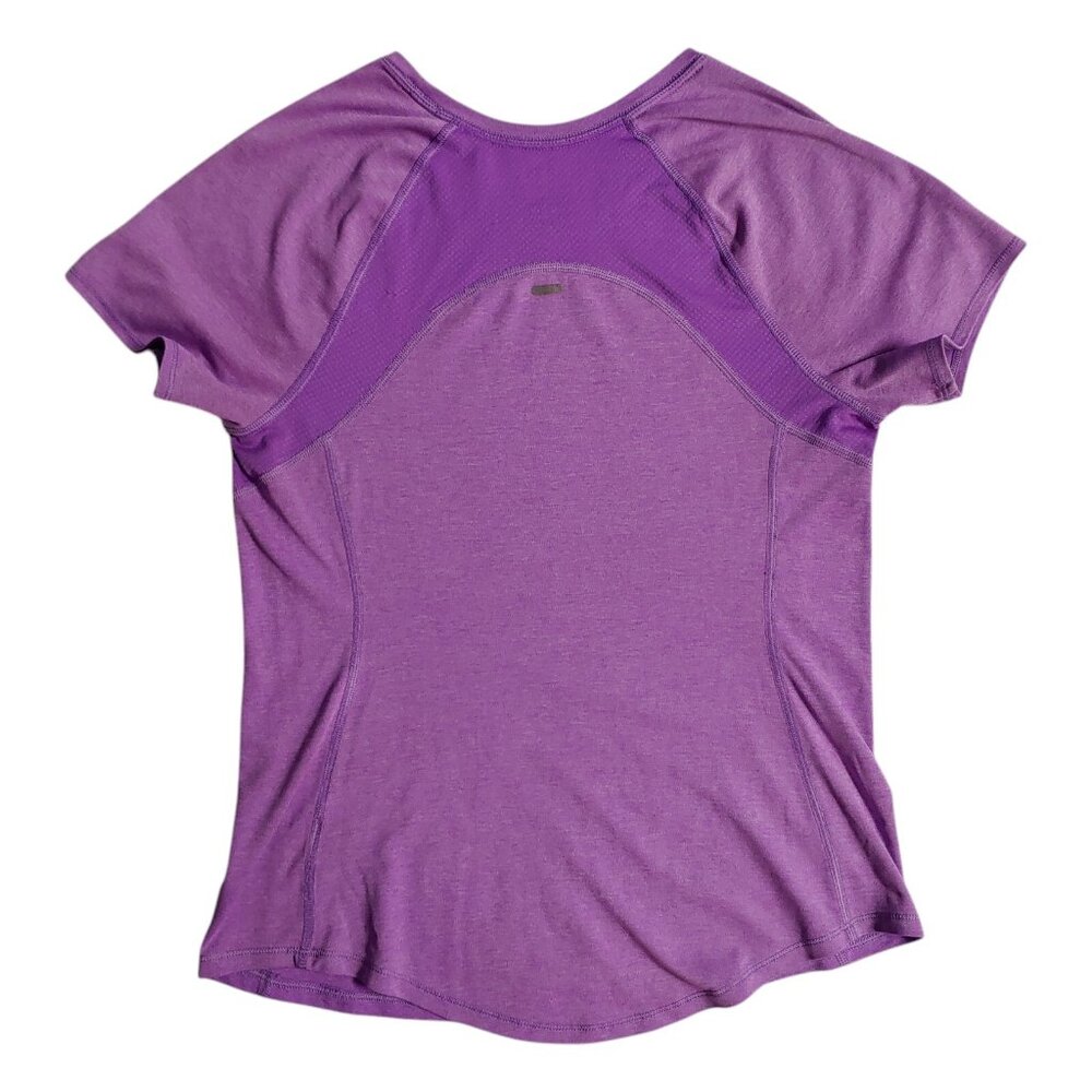 Old Navy Active Top Women’s Size Small Purple Semi Fitted Short Sleeve Shirt - Picture 2 of 7